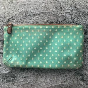 fossil • teal pouch